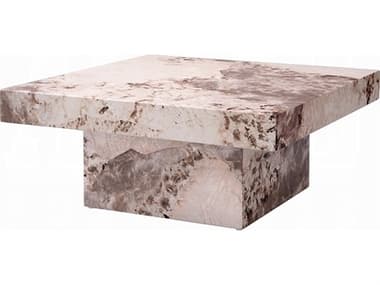 Acme Furniture Fultan Square Faux Stone Engineered Coffee Table ACFLV03935