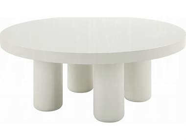 Acme Furniture Sanat Round Wood White Coffee Table ACFLV04235