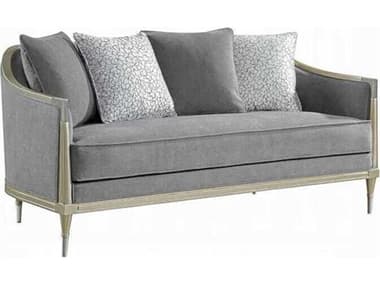 Acme Furniture Fernando Gray Chenille Champagne Upholstered Loveseat ACFLV04821