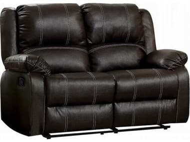 Acme Furniture Zuriel Brown Synthetic Leather Faux Loveseat ACFLV52281