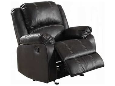 Acme Furniture Zuriel Black Synthetic Leather Faux Recliner ACFLV52287