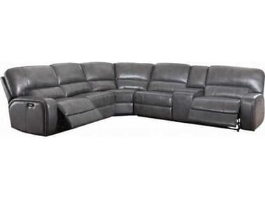 Acme Furniture Saul Faux Leather Sectional Sofa ACFLV53745