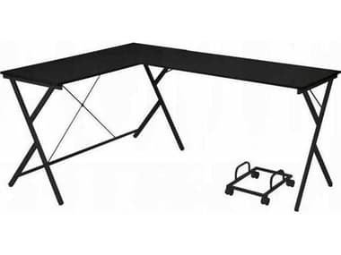 Acme Furniture Demas Black L-Shaped Desk ACFOF00049