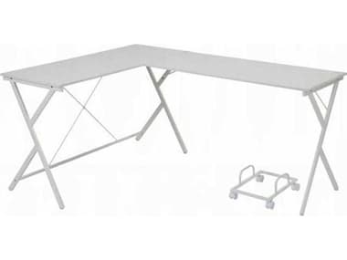 Acme Furniture Demas White L-Shaped Desk ACFOF00050