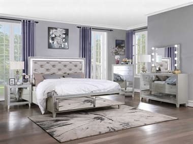 Acme Furniture Silverfluff Bedroom Set ACFSILVERFLUFFBEDSET