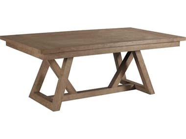 American Drew Skyline Lighthouse Rectangular Wood Smoke Dining Table AD010744R