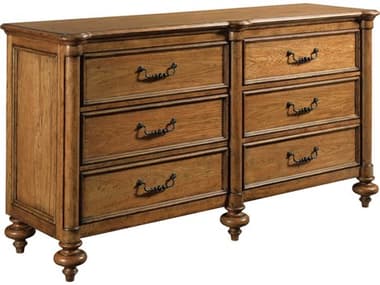 American Drew Berkshire Mayview 6-Drawers Brown Hardwood Double Dresser AD011130