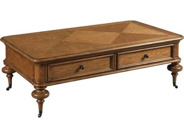 American Drew Berkshire Pearson Rectangular Wood Cognac Coffee Table AD011910