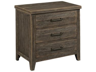 American Drew Emporium Parker 3-Drawers Brown Hardwood Nightstand AD012420