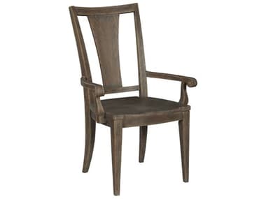 American Drew Emporium Montgomery Hardwood Brown Arm Dining Chair AD012637