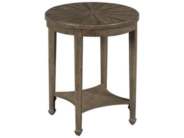American Drew Emporium Sutter Round Wood Shadow End Table AD012916