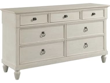 American Drew Grand Bay Saybrook 7-Drawers White Hardwood Double Dresser AD016130