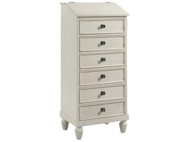American Drew Grand Bay Rockport Egret White Hardwood Accent Chest AD016225
