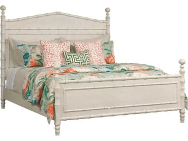 American Drew Grand Bay Vida Egret White Hardwood Wood King Panel Bed AD016316R