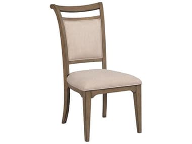 American Drew Carmine Phifer Oak Wood Brown Upholstered Armless Dining Chair AD151622