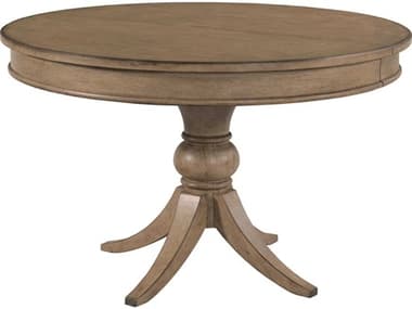 American Drew Carmine Round Wood Latte Dining Table AD151701R
