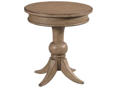 American Drew Carmine Georgie Round Wood Latte End Table AD151916