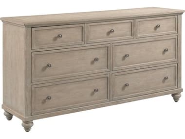American Drew Cambric Miriam 7-Drawers Beige Hardwood Double Dresser AD309131B
