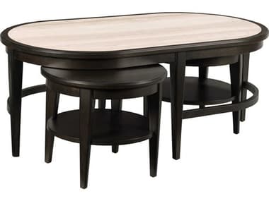 American Drew Encore Showcase Oval Stone Coffee Table AD350911