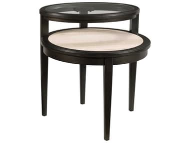 American Drew Encore Showcase Oval Glass End Table AD350917