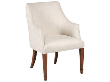 American Drew Addison Noell Solid Wood Beige Upholstered Arm Dining Chair AD426620
