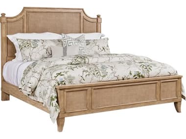 American Drew Chastain Randall Brown Elm Wood Queen Panel Bed AD483313R