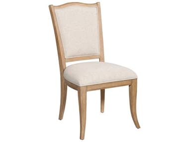 American Drew Chastain Weybridge Solid Wood Brown Upholstered Armless Dining Chair AD483636