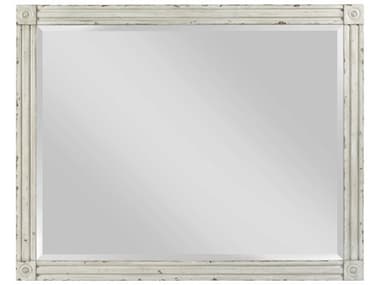 American Drew Southbury White Parchment 48''W x 38''H Rectangular Dresser Mirror AD513030