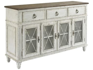American Drew Southbury White Parchment with Warm Fossil on Top 68''L x 19''W Sideboard AD513857
