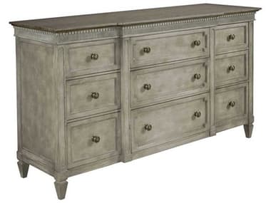 American Drew Savona Stockholm Gray Elm Wood 9-Drawers Dresser AD654130