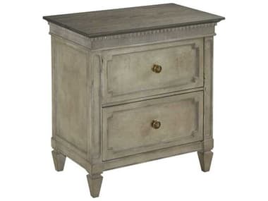 American Drew Savona Ax 2-Drawers Gray Elm Wood Nightstand AD654420