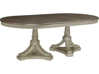 American Drew Savona 84-124" Extendable Oval Wood Dining Table AD654744R
