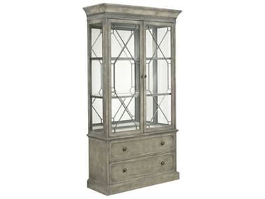 American Drew Savona Larsson Elm Wood Versaille Curio Display Cabinet AD654830R