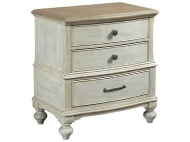 American Drew Litchfield 28&quot; Wide 3-Drawers White Hardwood Nightstand AD750420