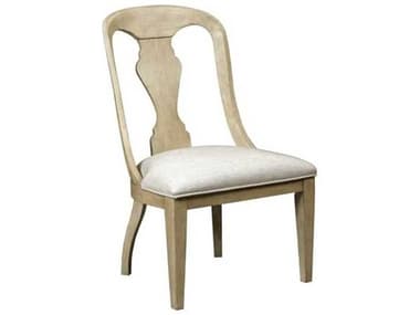 American Drew Litchfield Hardwood Beige Fabric Upholstered Side Dining Chair AD750622D