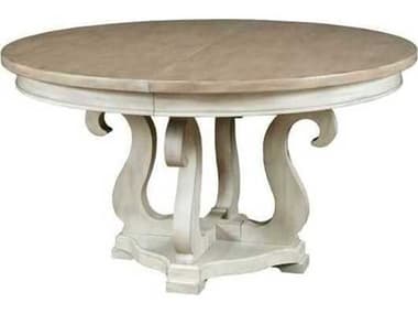 American Drew Litchfield Sussex Round Wood Sun Washed Dining Table AD750701R