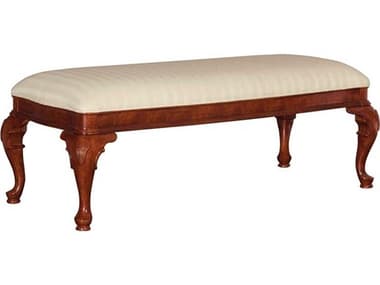 American Drew Cherry Grove Classic Antique Brown Upholstered Accent Bench AD791480