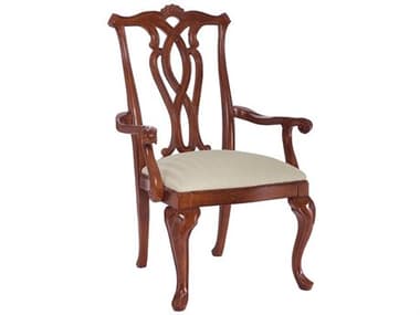 American Drew Cherry Grove Fabric Upholstered Arm Dining Chair AD792655