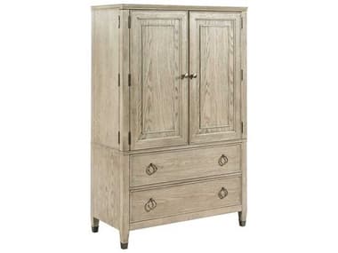 American Drew Vista Easton Oyster Brown Hardwood Wardrobe Armoire AD803220