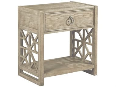 American Drew Vista Delray 1-Drawer Brown Hardwood Nightstand AD803420