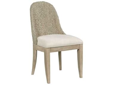 American Drew Vista Boca Hardwood Brown Upholstered Armless Dining Chair AD803622