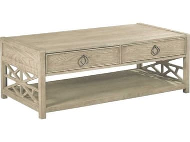 American Drew Vista Biscayne Rectangular Wood Oyster Coffee Table AD803910