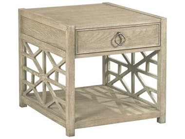 American Drew Vista Biscayne Rectangular Wood Oyster End Table AD803915