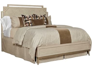 American Drew Lenox Royce Alabaster Brown Hardwood Wood King Panel Bed AD923306R