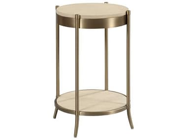 American Drew Lenox Lenox Round Wood Alabaster End Table AD923916