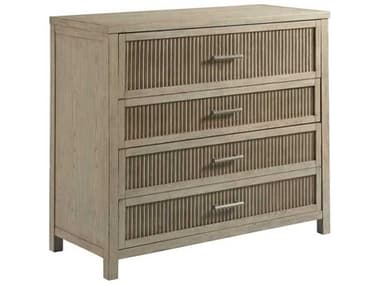 American Drew West Fork Norris Aged Taupe Brown Elm Wood Accent Chest AD924120