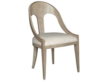 American Drew West Fork Newport Elm Wood Brown Upholstered Armless Dining Chair AD924622