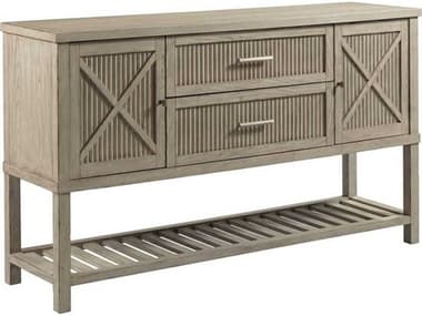 American Drew West Fork Sloan 65" Elm Wood Aged Taupe Sideboard AD924857