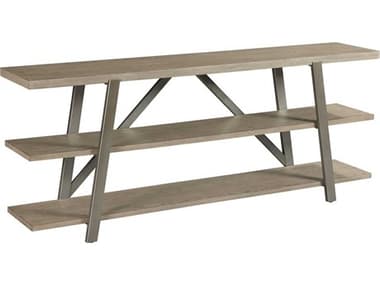 American Drew West Fork Bailey Rectangular Wood Aged Taupe Console Table AD924925