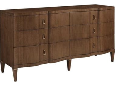 American Drew Vantage Littleton 6-Drawers Brown Hardwood Double Dresser AD929130